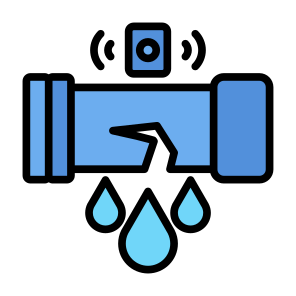 Leak Detector, Warning,  Industry, Leakage,  Flood, Sensor, Wireless icon