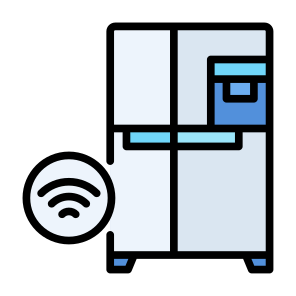 Refrigerator, Fridge, Frozen, Freezer, Furniture, Sensor, Wireless icon