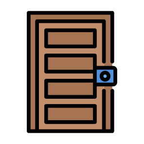 Smart Door, Door, Lock, Electronics, Smart Home, Smart Lock, Sensor icon