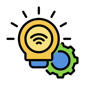 Smart Lamp, Smart Energy,  Wireless, Connection, Sensor, Light icon