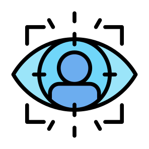 Eye, Tracking, Sensor, Technology, Virtual Reality icon