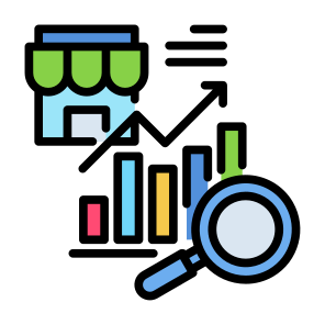 Market, Research, Store, Sales, Statistics icon