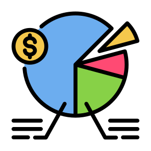 Research, Marketing, Analysis, Report, Pie Chart icon