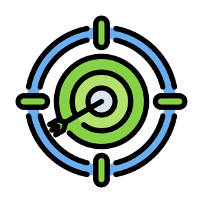 Targeting, Target, Marketing, Aim, Objective icon