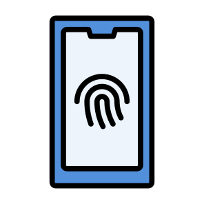 Fingerprint, Security, Smartphone, Biometric Recognition, Fingerprint Scanner  icon