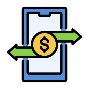 Online Transfer, Mobile Phone, Transfer Money, Mobile Banking, Online Payment icon