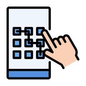 Pattern Lock, Pattern Recognition, Unlock Pattern, Pattern Code, Security  icon