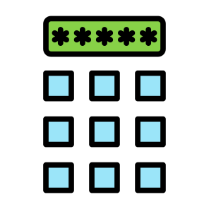 Pin Code, Password, Pin, Passkey, Security  icon