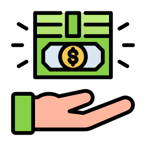 Cash Payment, Cash, Payment, Income, Salary, Money icon