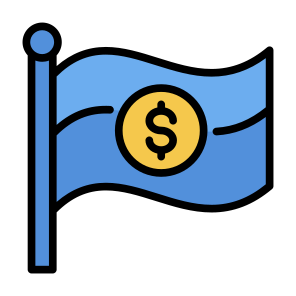 Economy Flag, Flag, Economy, Money, Finance, Business, National icon