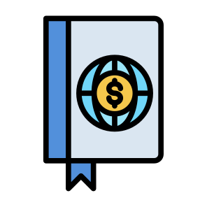 Finance Book, Finance, Book, Economics, Education, Book Money icon