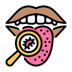 Bacteria Tongue, Teeth, Mouth, Tongue, Bacteria, Dental Care   icon