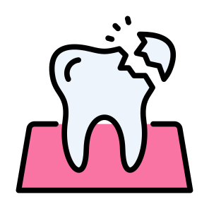 Broken Tooth, Tooth, Broken, Dental, Cavity, Decayed, Dental Care icon