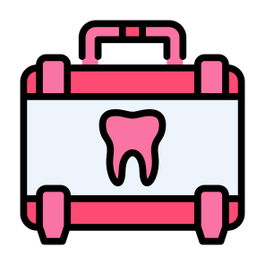 Dental Kit, Dental Care, Emergency, Medicine, Medical Kit, First Aid Kit  icon