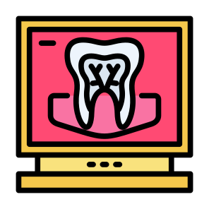 Dental Xray, Tooth, X Ray, Dental, Checkup, Monitor icon