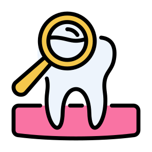 Examining Teeth, Examining, Teeth, Dental Checkup, Checkup, Tooth icon