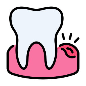 Gingivitis, Gum, Inflammation, Tooth, Swollen, Dental icon