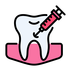 Tooth Anesthetic, Anesthesia, Syringe, Dental Care, Tooth, Injection icon