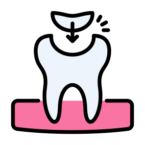 Tooth Filling, Dental Filling, Teeth, Tooth, Dental, Dental Care, Filling  icon