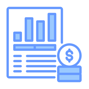 Balance Sheet, Sheet, Document, Statistics, Money icon