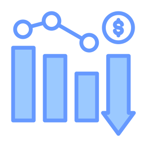 Downfall, Money, Statistics, Bankruptcy, Investment icon