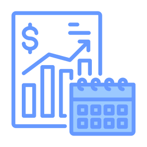 Financial Planning, Project, Plan, Checklist, Revenue icon