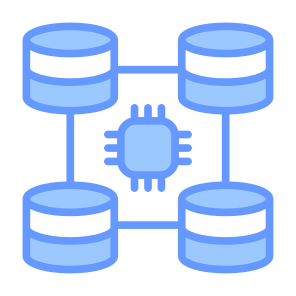 Big Data, Computing, Data Storage, Chip, Server, Storage   icon