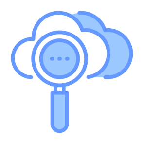 Cloud Search, Cloud, Search, Cloud Computing, Internet, Magnifying Glass icon