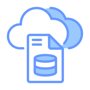 Cloud Server, Server Report, Cloud, Server, Report, Document, Data icon