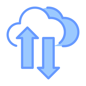 Cloud Transfer, Cloud Computing, Cloud, Data Transfer, Cloud Storage, Cloud Data   icon
