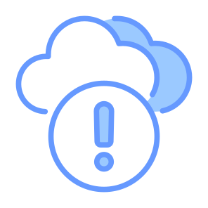 Cloud Warning, Cloud, Warning Sign, Attention, Alert, Cloud Storage icon