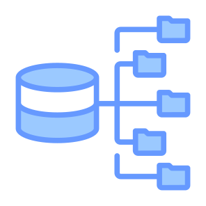 Server Sharing, Database, Server, Storage, Database File, Share icon