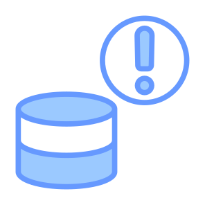 Server Warning, Server, Database, Warning Sign, Alert, Problem  icon