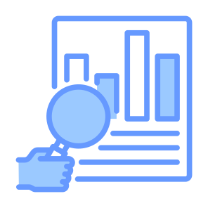 Data Analysis, Search, Report, Research, Audit icon