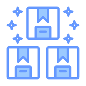 Differentiation, Box, Product, Packaging, Shipping And Delivery icon