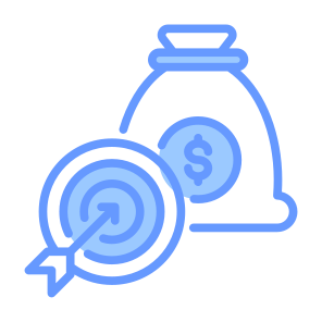 Effectiveness, Money, Target, Effective, Budget  icon