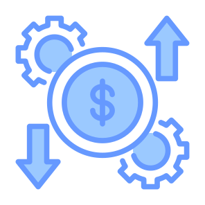 Expense, Money, Effective, Fluctuate, Efficiency icon