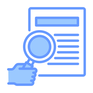 Research, Data, Report, Data Analysis, Audit icon