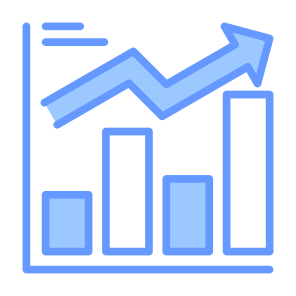Sales Amount, Statistics, Investment, Growth, Graph icon