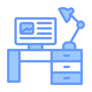 Table Lamp, Desk, Lamp, Workplace, Table, Lamp icon