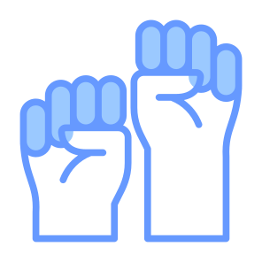Demonstration, Strike, Raise Hand, Protest, Hands And Gestures icon