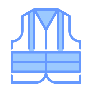 High Visibility Vest, Security, Protection, Lifesaver, Life Vest icon