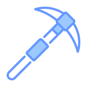 Pickaxe, Equipment, Pick Hammer, Mining, Construction And Tools icon