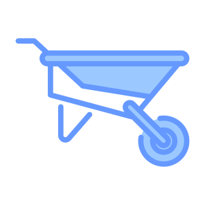 Wheelbarrow, Tool, Farm, Barrow, Farming And Gardening icon