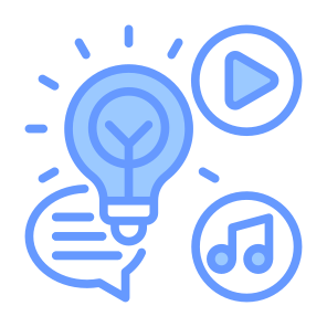 Creative Content, Content, Idea, Creative, Social Media, Marketing icon