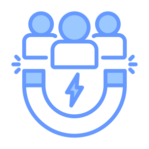 Lead Generation, Marketing, Attraction, Magnetism, Attract, User Engagement icon