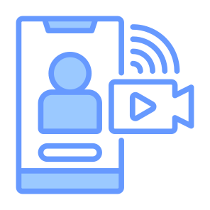 Live Streaming, Influencer, Live, Streaming, User, Online Video icon