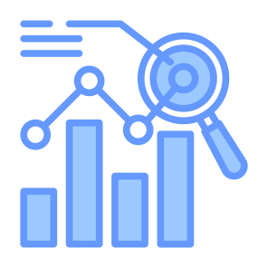 Analysis, Market Research, Report, Statistics, Data Analytics  icon