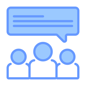 Discussion, User, Communications, Team, Conversation  icon