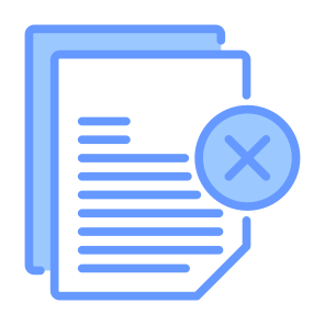 Rejected, File, Document, Contract, Resignation icon